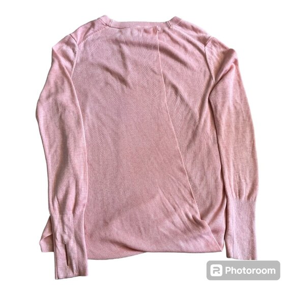 EUC Lululemon Bring it Backbend baby pink open back sweater SIZE L / 12 - Picture 6 of 6